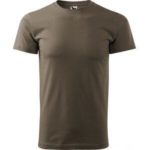MALFINI® Základní pánské bezešvé bavlněné triko Malfini Barva: vojenská, Velikost: L