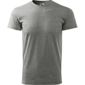 MALFINI® Základní pánské bezešvé bavlněné triko Malfini Barva: Šedý melír tmavý, Velikost: XS