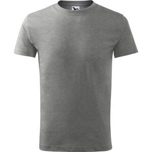 MALFINI® Základní bavlněné dětské tričko Malfini s bočními švy Barva: Šedý melír tmavý, Velikost: 110 cm/4 roky