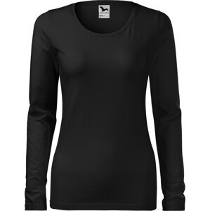 MALFINI® Dámské dlouhé strečové tričko Malfini s dlouhým rukávem Barva: Černá, Velikost: 3XL