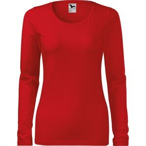 MALFINI® Dámské dlouhé strečové tričko Malfini s dlouhým rukávem Barva: Červená, Velikost: M
