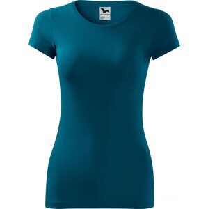 MALFINI® Dámské tričko Glance Malfini s elastanem a 95% bavlny Barva: modrá petrolejová, Velikost: XXL