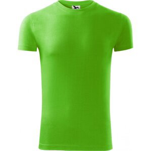 MALFINI® Přiléhavé pánské bavlněné tričko Viper se silikonovou úpravou 180 g/m Barva: Zelená jablková, Velikost: XL