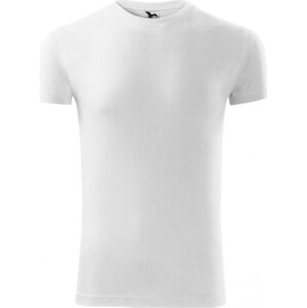 MALFINI® Přiléhavé pánské bavlněné tričko Viper se silikonovou úpravou 180 g/m Barva: Bílá, Velikost: XXL