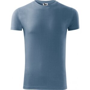 MALFINI® Přiléhavé pánské bavlněné tričko Viper se silikonovou úpravou 180 g/m Barva: modrá denim, Velikost: XXL