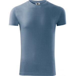 MALFINI® Přiléhavé pánské bavlněné tričko Viper se silikonovou úpravou 180 g/m Barva: modrá denim, Velikost: L