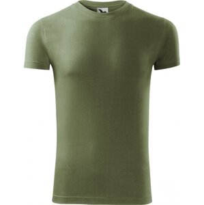MALFINI® Přiléhavé pánské bavlněné tričko Viper se silikonovou úpravou 180 g/m Barva: zelená khaki, Velikost: XXL