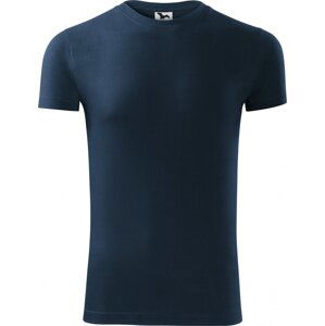 MALFINI® Přiléhavé pánské bavlněné tričko Viper se silikonovou úpravou 180 g/m Barva: modrá námořní, Velikost: L