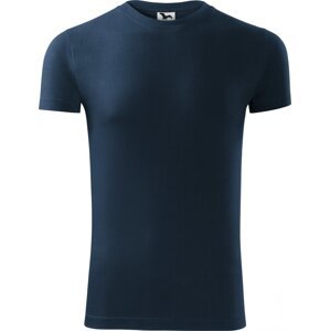 MALFINI® Přiléhavé pánské bavlněné tričko Viper se silikonovou úpravou 180 g/m Barva: modrá námořní, Velikost: M