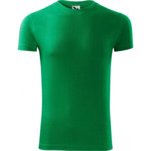MALFINI® Přiléhavé pánské bavlněné tričko Viper se silikonovou úpravou 180 g/m Barva: zelená střední, Velikost: XXL