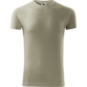 MALFINI® Přiléhavé pánské bavlněné tričko Viper se silikonovou úpravou 180 g/m Barva: zelená khaki světlá, Velikost: XXL