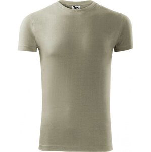 MALFINI® Přiléhavé pánské bavlněné tričko Viper se silikonovou úpravou 180 g/m Barva: zelená khaki světlá, Velikost: L