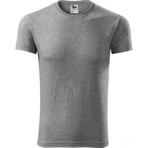 MALFINI® Přiléhavé pánské bavlněné tričko Viper se silikonovou úpravou 180 g/m Barva: Šedý melír tmavý, Velikost: XXL