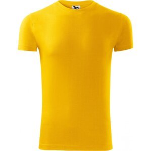 MALFINI® Přiléhavé pánské bavlněné tričko Viper se silikonovou úpravou 180 g/m Barva: Žlutá, Velikost: M