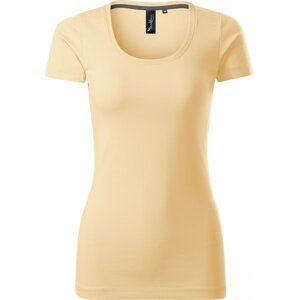 MALFINI Premium® Dámské vypasované tričko Action s elastanem Barva: vanilková, Velikost: S