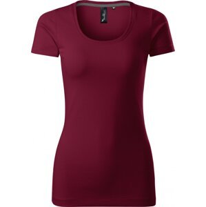 MALFINI Premium® Dámské vypasované tričko Action s elastanem Barva: Vínová, Velikost: XXL