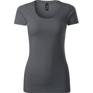 MALFINI Premium® Dámské vypasované tričko Action s elastanem Barva: šedá antracitová, Velikost: M