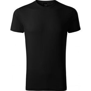 MALFINI Premium® Exkluzivní pánské slim fit tričko s elastanem Barva: Černá, Velikost: S