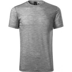 MALFINI Premium® Merino vlna extra jemné pánské tričko Rise 190 g/m Barva: šedý tmavý melír, Velikost: L