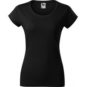 MALFINI® Dámské tričko Viper s kratšími rukávky a hlubším výstřihem Barva: Černá, Velikost: XS