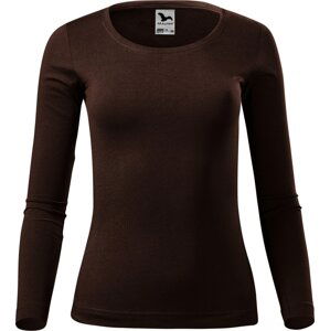 MALFINI® Dámské bavlněné triko Malfini s dlouhým rukávem 160 g/m Barva: kávová, Velikost: S
