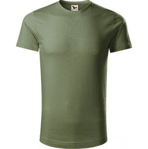 MALFINI® Pánské rovné tričko Malfini z organické bavlny 160 g/m Barva: zelená khaki, Velikost: XXL