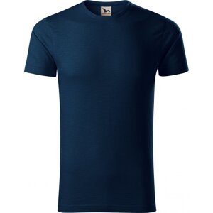 MALFINI® Pánské tričko Malfini z organické bavlny a provedení Slub 150 g/m Barva: modrá námořní, Velikost: M