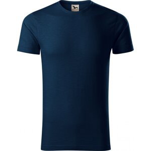 MALFINI® Pánské tričko Malfini z organické bavlny a provedení Slub 150 g/m Barva: modrá námořní, Velikost: XL