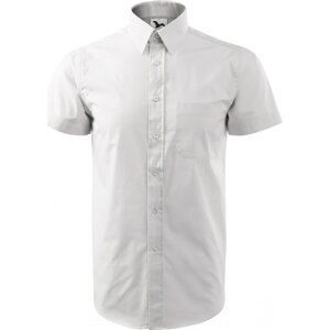 MALFINI® Pánská popelínová košile Chic Malfini s krátkým rukávem, 100% bavlna Barva: Bílá, Velikost: L