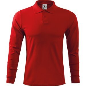 MALFINI® Pánská polokošile Malfini s dlouhým rukávem s manžetami 180 g/m Barva: Červená, Velikost: M