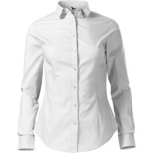 MALFINI® Dámská popelínová košile Style Malfini v projmuté střihu, dlouhý rukáv Barva: Bílá, Velikost: XXL