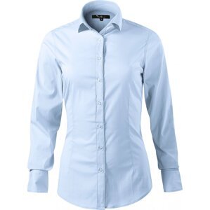 MALFINI Premium® Jemně strečová slim fit košile Dynamic Malfini Premium s dlouhým rukávem, 73% bavny Barva: Světle modrá, Velikost: XXL