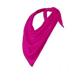 MALFINI® Pružný šátek ve tvaru trojúhelníku z polyesteru 65 x 65 x 92 cm Barva: růžová neonová, Velikost: uni
