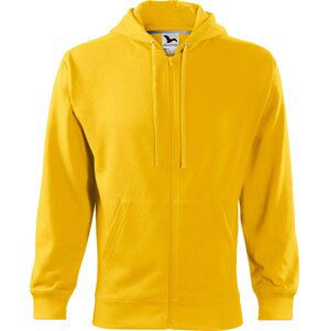 MALFINI® Pánská celopropínací mikina s kapucí Trendy Zipper Barva: Žlutá, Velikost: L