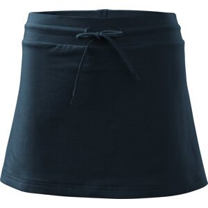 MALFINI® Dámské šortky a sukně do áčka 2v1, s elastanem Barva: modrá námořní, Velikost: S