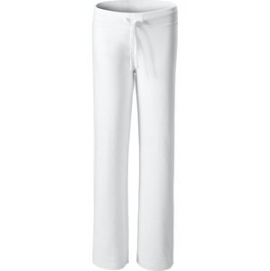 MALFINI® Dámské volnočasové tepláky v rovném střihu s pružným pasem Barva: Bílá, Velikost: S