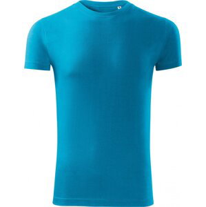 MALFINI® Přiléhavé bavlněné tričko Viper se silikonovou úpravou 180 g/m Barva: Tyrkysová, Velikost: M