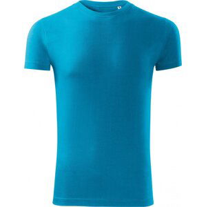 MALFINI® Přiléhavé bavlněné tričko Viper se silikonovou úpravou 180 g/m Barva: Tyrkysová, Velikost: S
