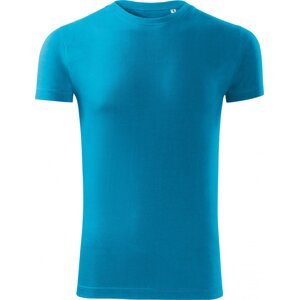 MALFINI® Přiléhavé bavlněné tričko Viper se silikonovou úpravou 180 g/m Barva: Tyrkysová, Velikost: XL