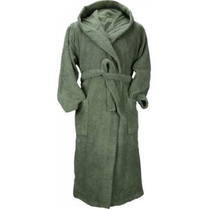 A&R Unisex župan s kapucí z turecké bavlny 400 g/m Barva: zelená vojenská, Velikost: XS AR026