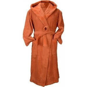 A&R Unisex župan s kapucí z turecké bavlny 400 g/m Barva: Cinnamon, Velikost: XS AR026