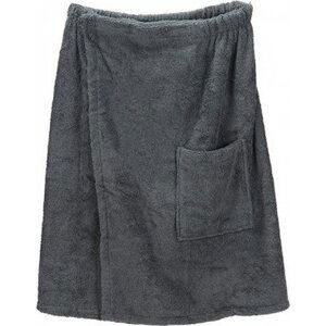 A&R Pánský saunový kilt na suchý zip Velcro, 400 g/m Barva: Šedá grafitová, Velikost: 65 x 150 cm AR042