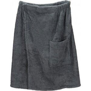 A&R Pánský saunový kilt na suchý zip Velcro, 400 g/m Barva: Šedá grafitová, Velikost: 65 x 135 cm AR042