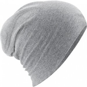 Beechfield Šmoulí unisex čepice s elastanem s výraznými kontrastními švy Barva: šedá melír CB368
