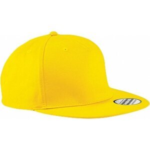 Beechfield 5-panelová snapback raperská čepice s rovným kšiltem Barva: Žlutá CB610