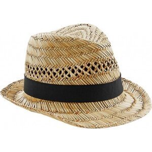Beechfield Ručně vyráběný slaměnný klobouk Trilby Barva: Přírodní, Velikost: L/XL CB730