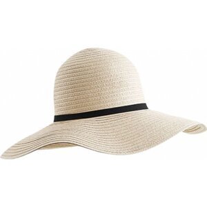 Beechfield Dámský slaměnný klobouk Marbella s širokou krempou Barva: Přírodní CB740