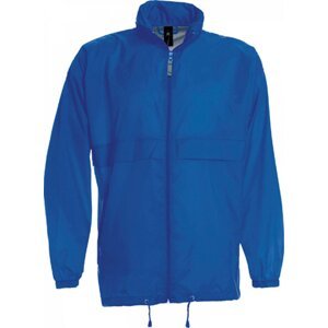 B&C Skládací nylonová větrovka Sirocco se skrytou kapucí v límci Barva: modrá královská, Velikost: XL BCJU800
