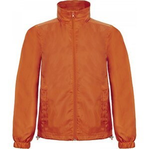 B&C Větrovka BC s vysokým límcem se skrytou kapucí Barva: Oranžová, Velikost: S BCJUI60