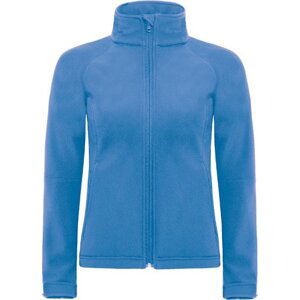 B&C Voděodolná softshellová bunda s prodlouženými zády Barva: modrá azurová, Velikost: XL BCJW937